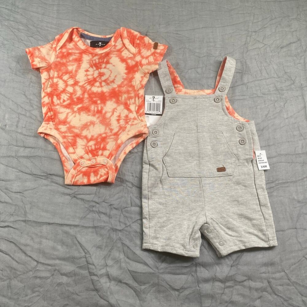 7 For All Mankind Baby 2 pc Set Size 3-6 Months